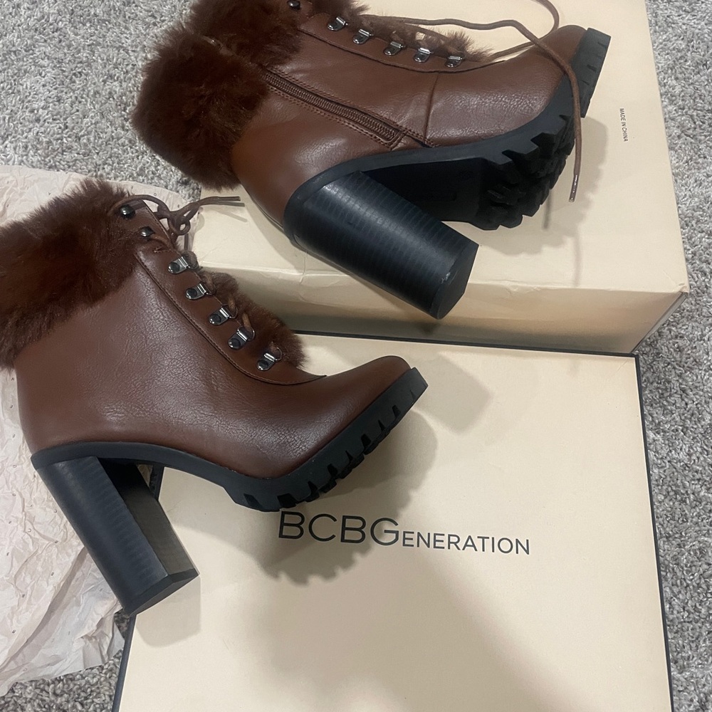 BCBGeneration Chocolate Heeled Boots